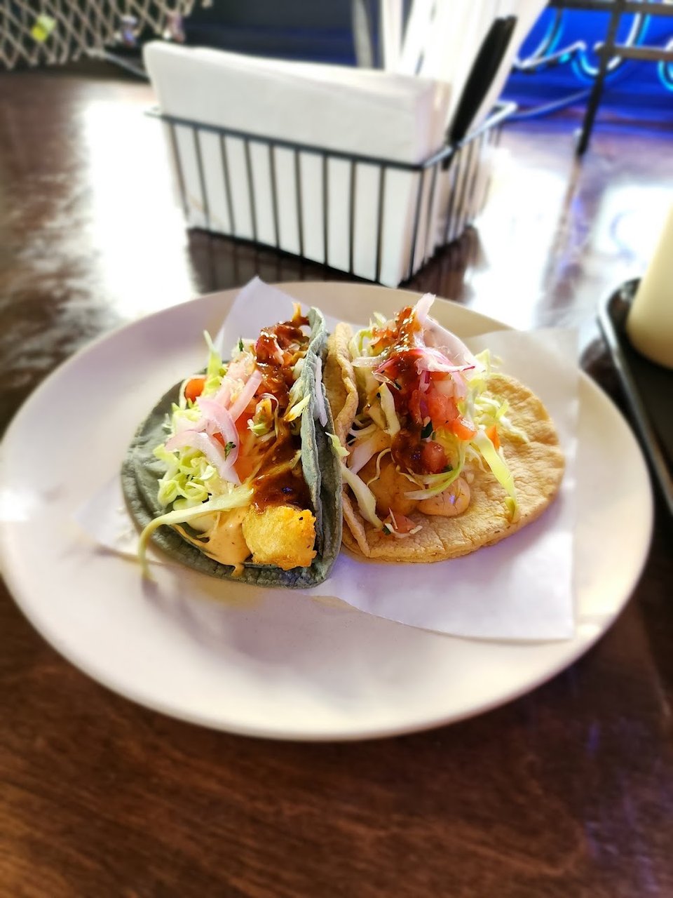 Fish Taco and Shrimp Taco